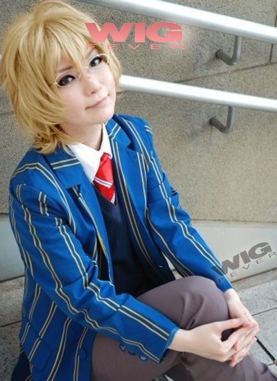 Uta no Prince sama Natsuki Shinomiya Short Blonde Cosplay Wig  