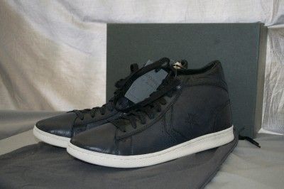 CONVERSE BY JOHN VARVATOS PRO LEATHER HI BLACK SNEAKERS  