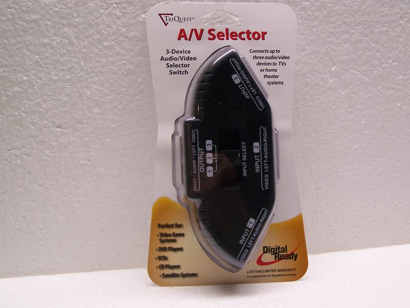 Brand New A/V Selector by TriQuest # 5450  