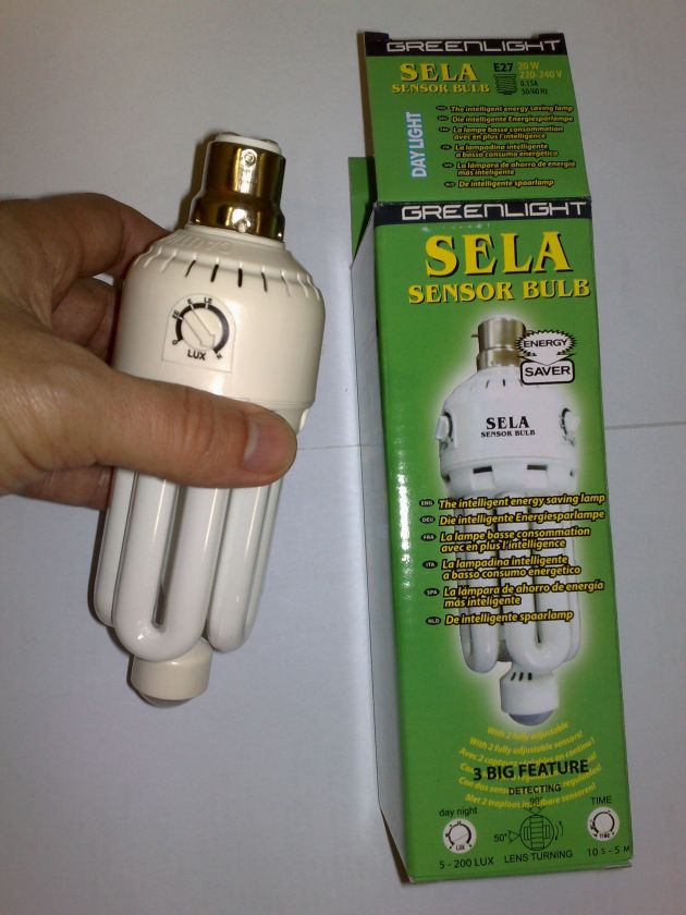 Energy Saving Bulb Lamp Globe Motion Light Sensor Bayon  