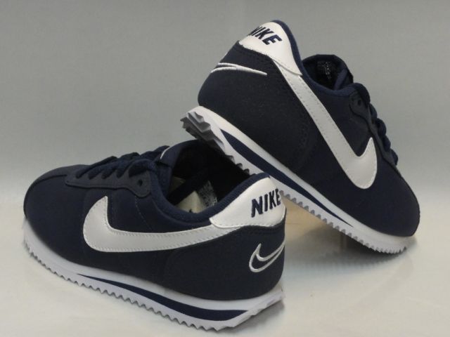 Nike Cortez 07 Nylon Blue White Sneakers Preschool Sz 2.5  