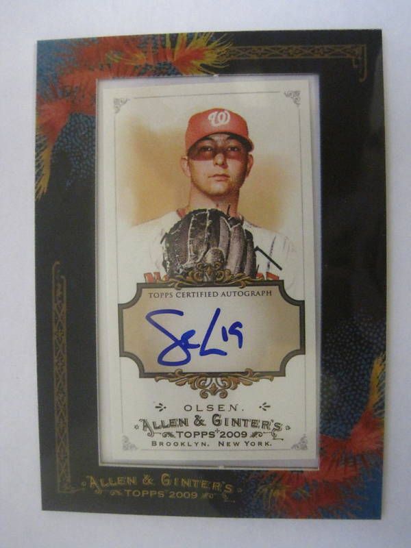 2009 TOPPS ALLEN & GINTER SCOTT OLSEN AUTO RC  