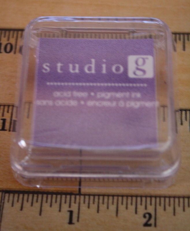 STUDIO G PURPLE INK PAD Rubber Foam Craft STAMP Stamps  