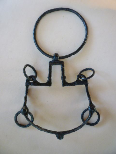 Antiq Snaffle Ring Horse Bit Iron Hand Forged Very Old  