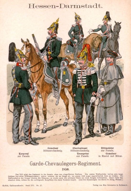 Knotels Uniforms   1890   HESSEN DARMSTADT (1850)  