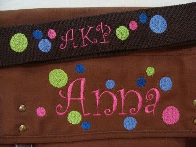 Personalized & Embroidered Messenger Bag  