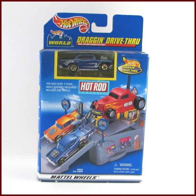 NEW Mattel Hot Wheels Draggin Drive Thru w/ 57 Chevy  