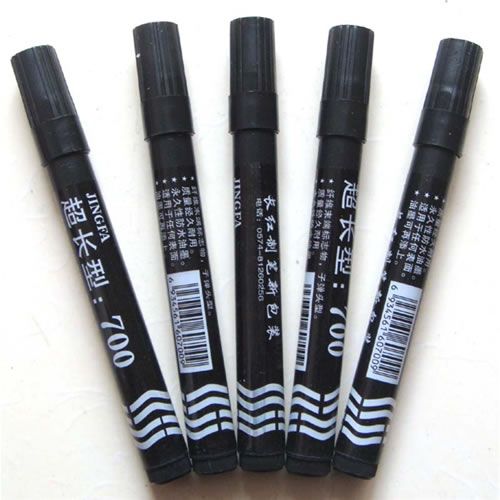 New Oil Based Paint Marker Black Large Double Heads Pen  