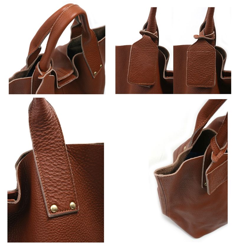   KOREA] NEW Genuine Leather Shoulder Tote Hand Bag Purse   MONOS  