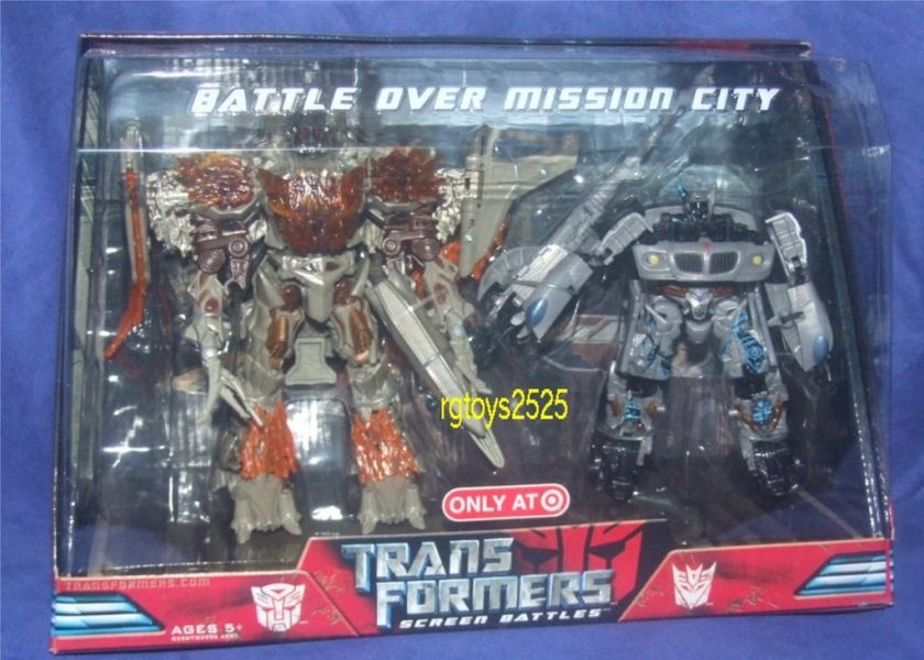 Transformers Megatron vs Jazz Battle over Mission City  