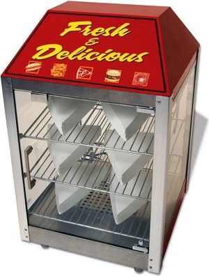 Tabletop Food Warmer & Merchandiser Pizza Pretzel Commercial Heated 