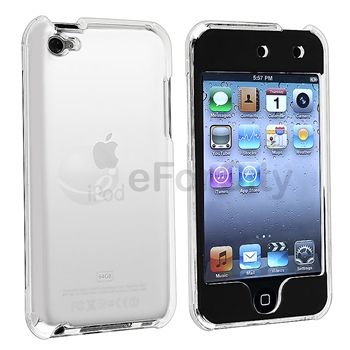 CRYSTAL CLEAR HARD COVER CASE + SCREEN PROTECTOR FOR APPLE iPOD TOUCH 