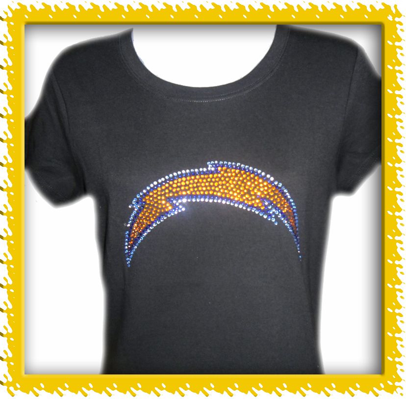 San Diego Chargers RHINESTONE SHIRTS  