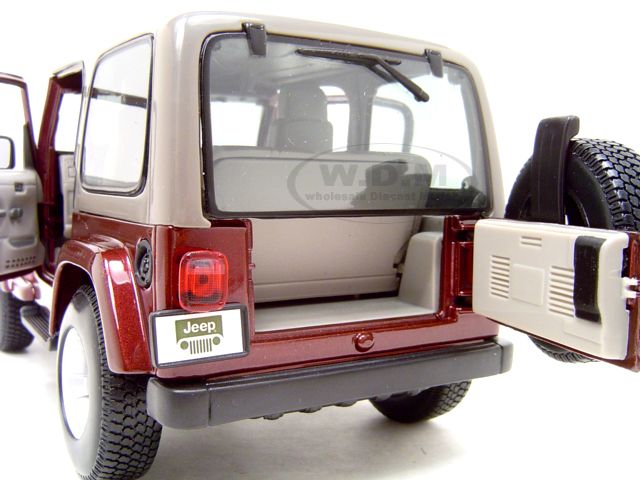 JEEP WRANGLER 118 SCALE DIECAST MODEL  