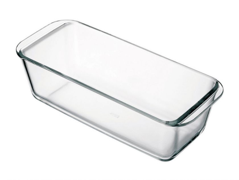 GLASS LOAF PAN FORM MOLD BAKING DISH CLEAR BOROSILICATE  