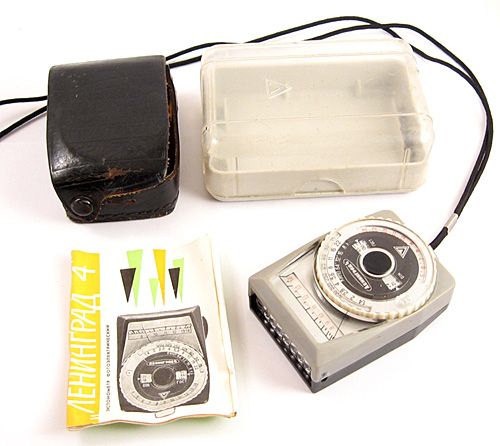 LENINGRAD 4 Reliable Russian Light Meter BOX EXC  