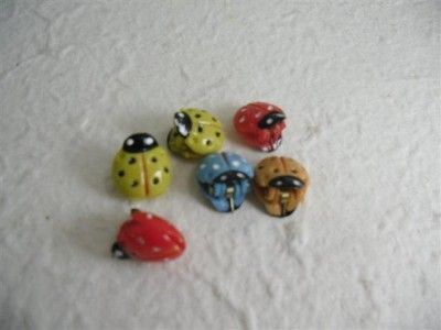 pcs colorful Ladybird hair clips gift set idea for dolls or girls 