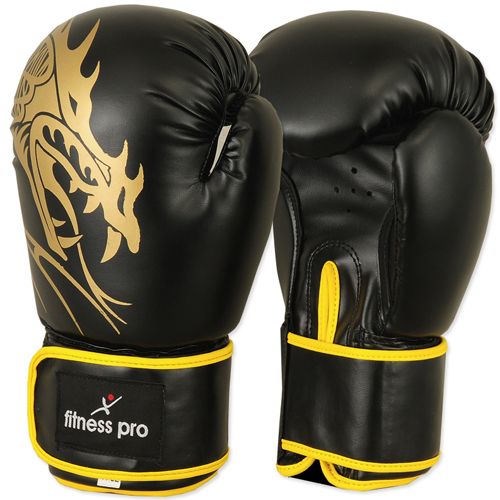 MENS BLACK FITNESS PRO BOXING SPARRING REX LEATHER TATTOO GLOVES SIZE 