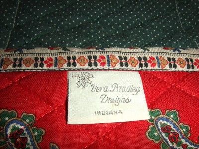 Vintage Red Vera Bradley Designs Indiana Wallet  