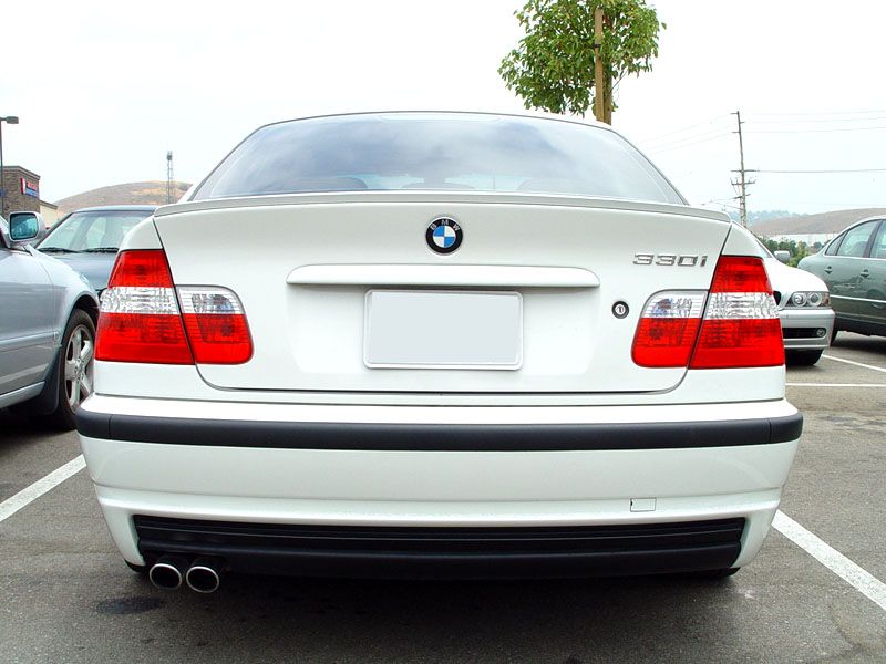 USA Painted Lip Spoiler 95 01 BMW E38 ALPINE WHITE  