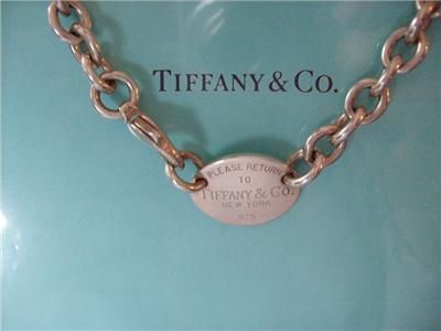 Tiffany & Co. Return To Tiffany Oval Tag Necklace  