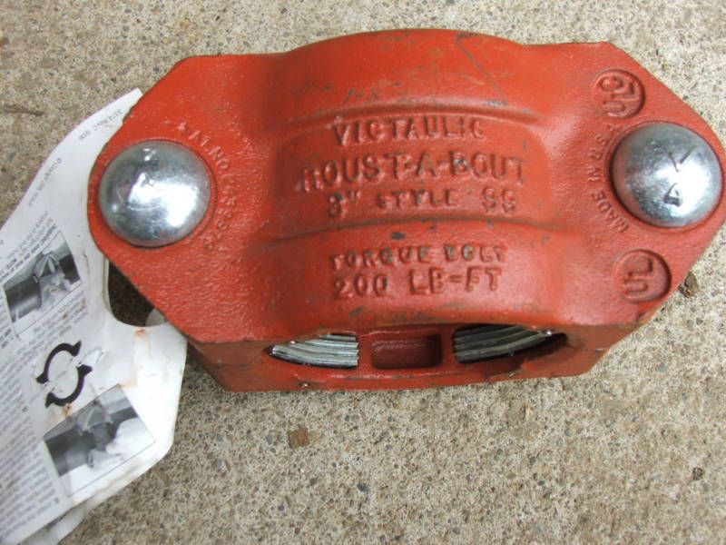 NEW surplus 3Victaulic Roust a bout pipe clamp sprink  