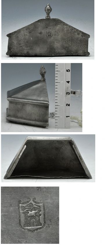 Lovely Antique Pewter Lavabo Catholic Ceremonial Italain? Mid 1800s 