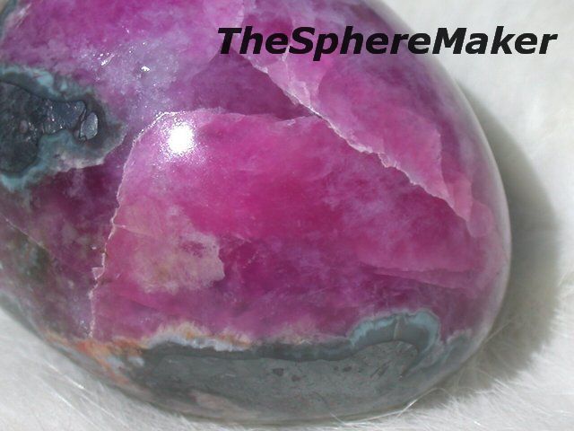 Siaz SUGILITE HEMATITE EGG GEMSTONE ball/sphere 1.7H  