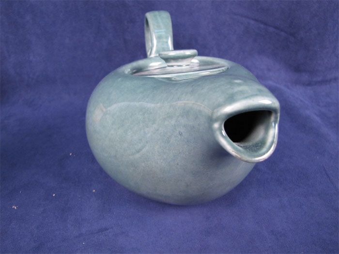 Russel Wright Steubenville Sea Foam Green Tea Pot W/Lid  