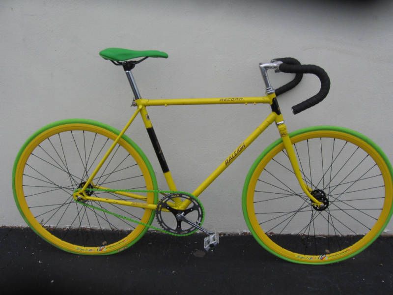 RALEIGH RECORD CUSTOM FIXED GEAR SINGLESPEEDWEINMANN  