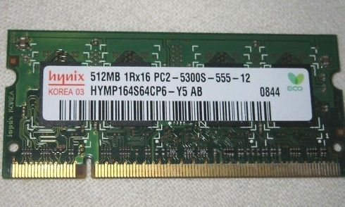 Hynix 512MB 667MHz DDR2 1RX16 PC2 5300S 555 12 MEMORY  