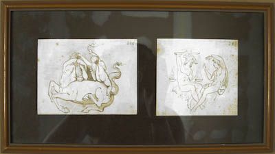 Antique Old Master Drawings Neoclassical Baroque Ink  