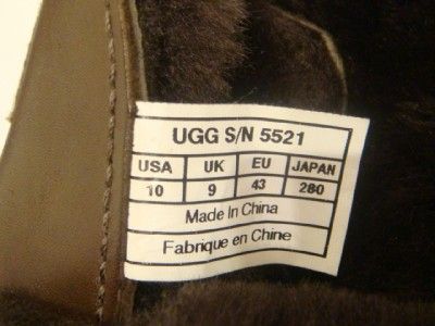 UGG MENS BUTTE BOOTS WINTER IN CLUB BROWN #5521 Sz 10  