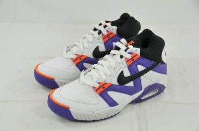 NIKE AIR TECH CHALLENGE (GS) WHITE BLACK VARSITY PURPLE 315928 102 