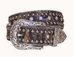 Nocona ~ CAMO & CRYSTALS ~ Camouflage BLING BELT  