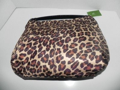 NWT KATE SPADE DENISE SMALL NYLON LEOPARD HOBO BAG $245  