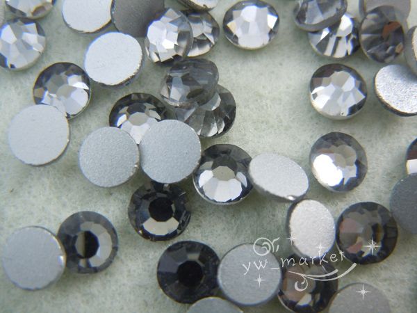 1440 Clear Grey 5mm Flat Back Rhinestone beads ss20  