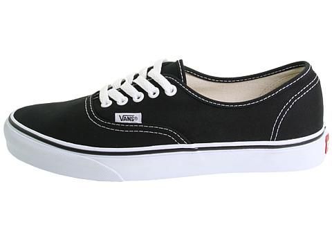 VANS AUTHENTIC BLACK WHITE Origianl Classic Men  