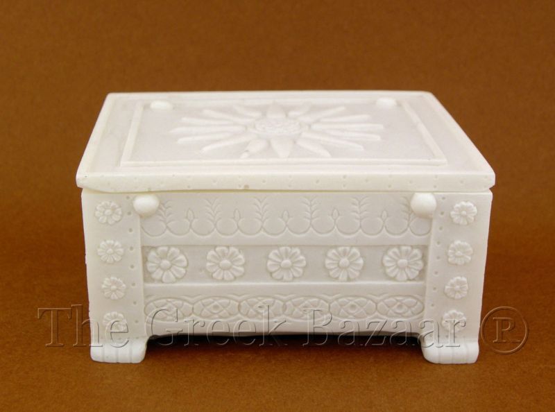 Larnaka Vergina Star Macedonia Greek Marble Replica Box  