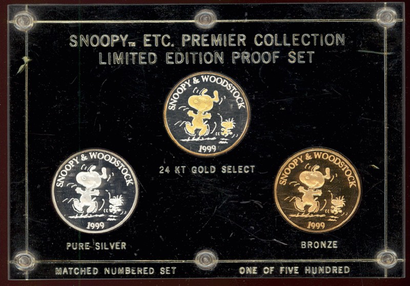 Snoopy ETC Premier collection Limited edition proof set  