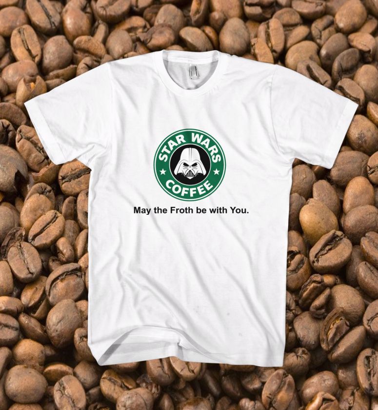 STAR WARS COFFEE Cool Funny Coffee Parody T Shirt XL  