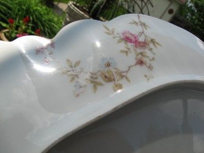 ANTIQUE HAVILAND LIMOGES ROSE FLORAL PLATTER 15 1/2  