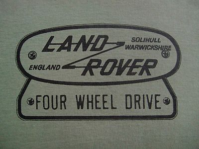 LAND ROVER FOUR WHEEL DRIVE LOGO T SHIRT   Two colours S M L XL XXL 