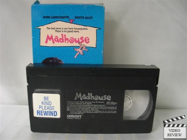 Madhouse VHS John Larroquette, Kirstie Alley  