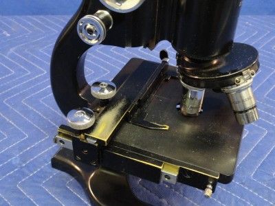 Vintage Spencer Buffalo Laboratory Microscope 194931 w/2 Axis Stage 