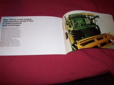 1973 John Deere 7700 4400 6600 Combine Brochure  