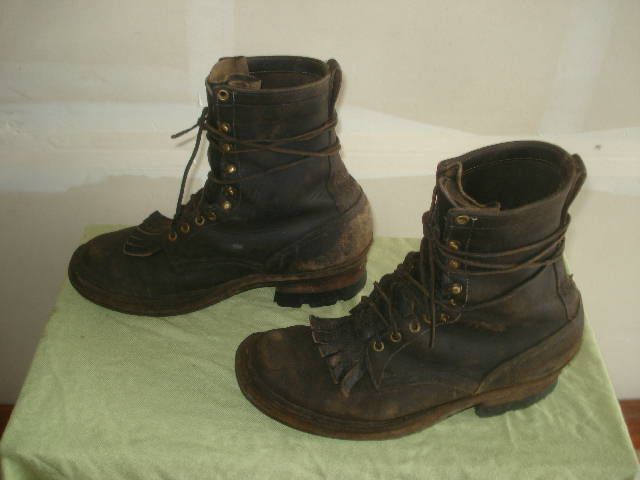 MEN VINTAGE SMOKE JUMPER LOGGER BOOT SIZE 10 B  