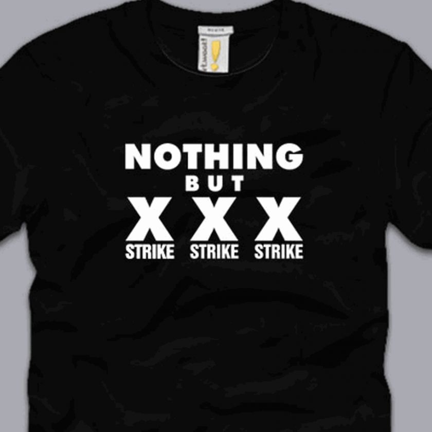 NOTHING BUT STRIKES T SHIRT funny bowling tee pba sports cool S M L XL 