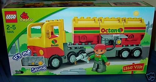 Lego 5605 Duplo Octan Oil Tanker with Sound Batteries  