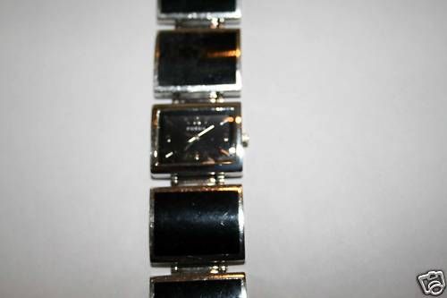 Fossil ES1619 Stainless Steel & BLK IP Bracelet Watch  